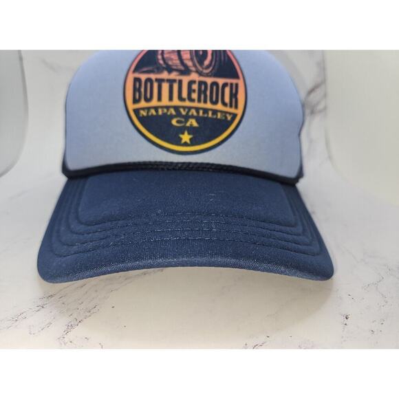 Authentic Bottlerock Music Festival Merch Trucker Hat Blue Napa Valley main image 4